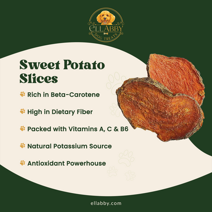 Ellabby Sweet Potato Chews 16 oz - 100% All Natural